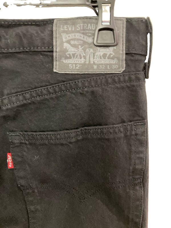 Men's Levi's 512 Slim Tapered Jeans Black Size 32x30 gallery