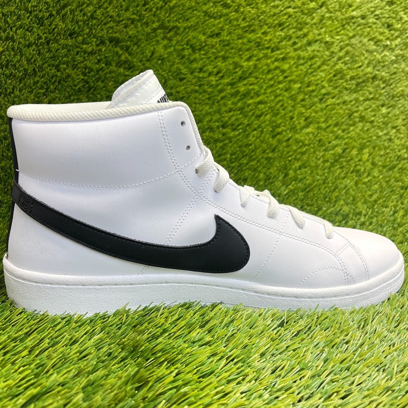 Nike Court Royale 2 Mid Mens Size 12 White Black Athletic Leather Shoes Sneakers gallery