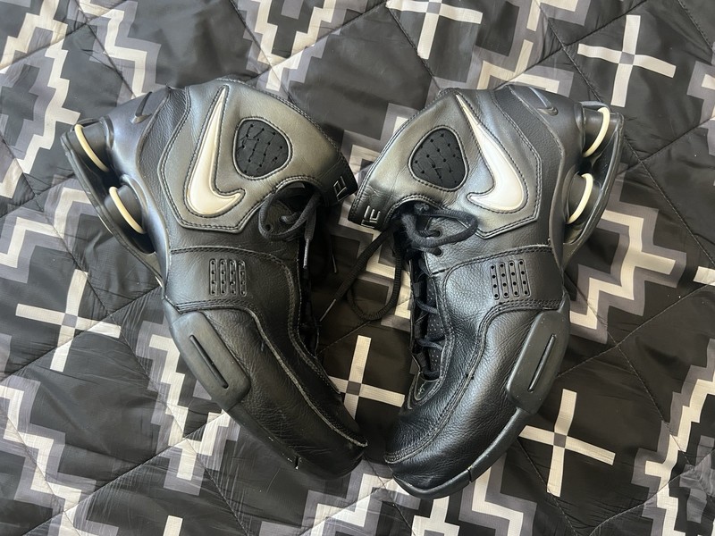 Vintage Nike Shox Elite TB Black White BB4 VC Vince Carter Size 9