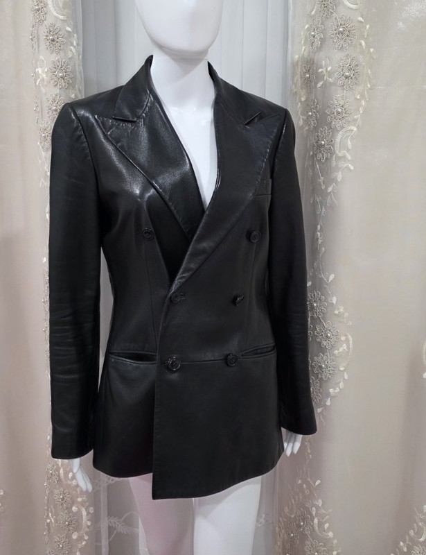 Polo Ralph Lauren Women’s Black Double Breasted Button Lined Blazer Jacket 8