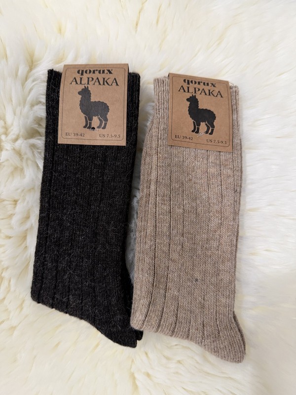4 Pairs Alpaca Wool Thermal Nature Warm Winter Socks For Women & Men gallery