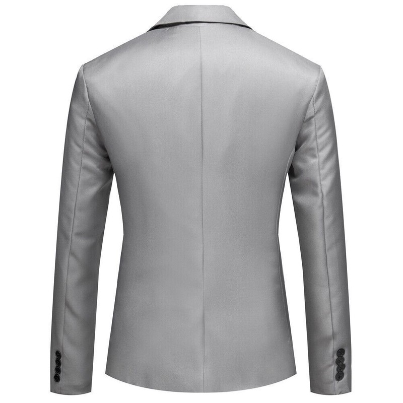 Men's Tuxedo Jacket Notched Lapel One Button Suit Blazer for Dinner Wedding Prom gallery