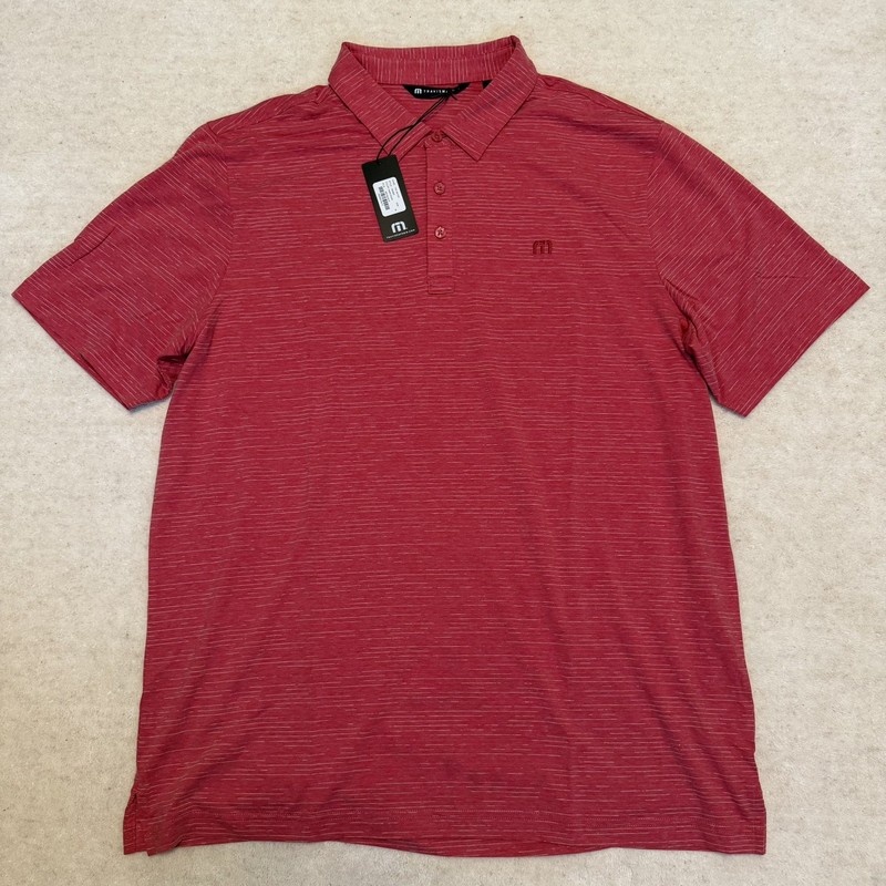 Travis Mathew The Heater Series Polo Scooter Red Mens Size XL Extra L NWT Golf