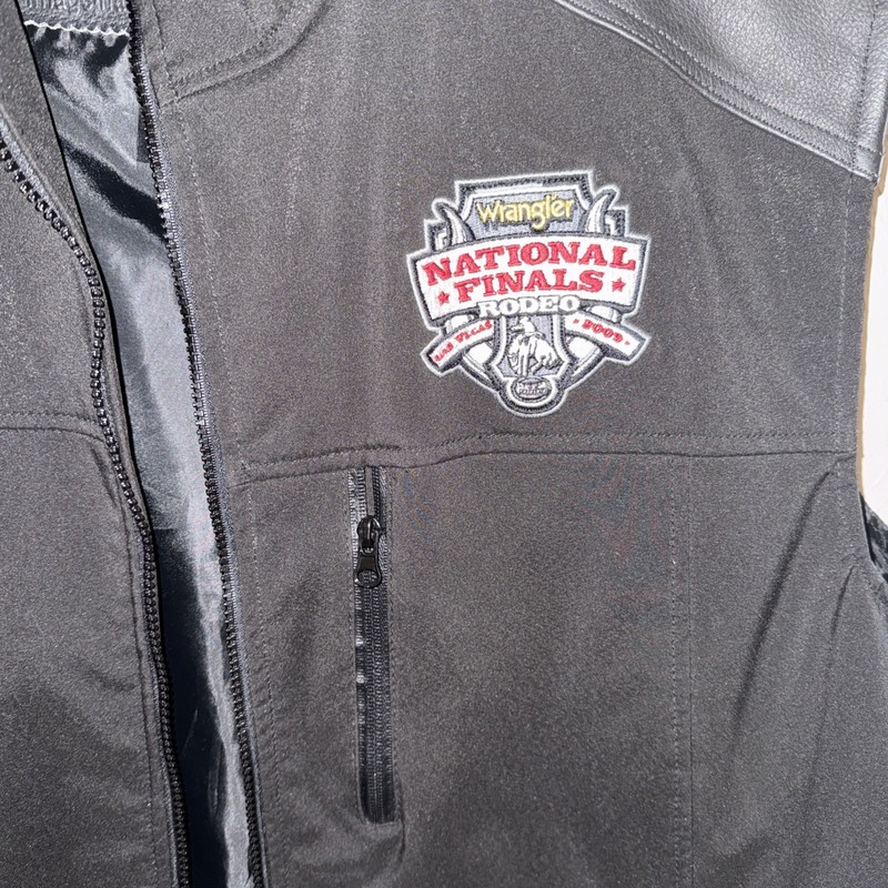 Wrangler National Rodeo Finals 09 Las Vegas Vest XL Main Gate Leather Shoulders gallery