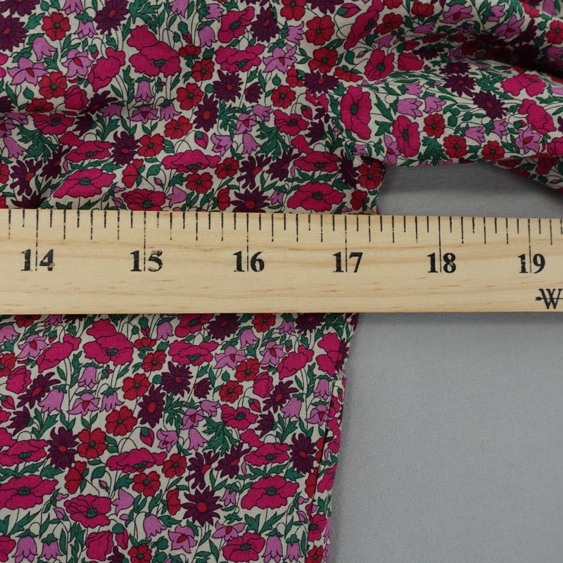 J Crew Liberty Fabrics Button Up Shirt Womens 0 Pink Floral Ditsy Long Sleeve gallery