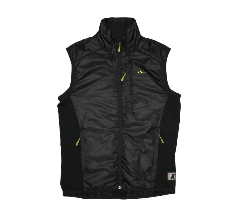 Authentic Mens Kjus Black Vest Gilet Primaloft Lightweight Kjus System Size S/48 gallery