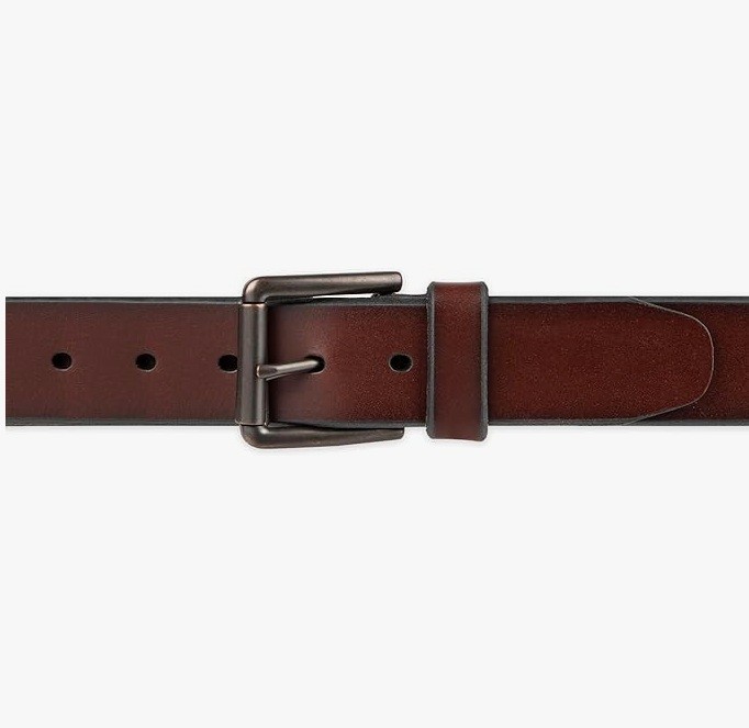 Dockers Men’s Belt Brown 100% Leather Casual Classic Buckle 1.5 Wide Size 44 NEW gallery