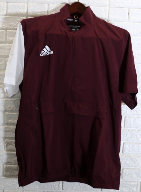adidas Men's stadium woven 1/4 zip short sleeve golf pullovers - Multiple Colors gallery