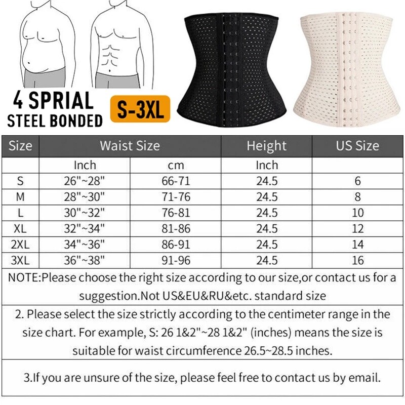 Men Waist Trainer Body Shaper Tummy Girdle Belt Belly Fat Burners Corset S-3XL gallery