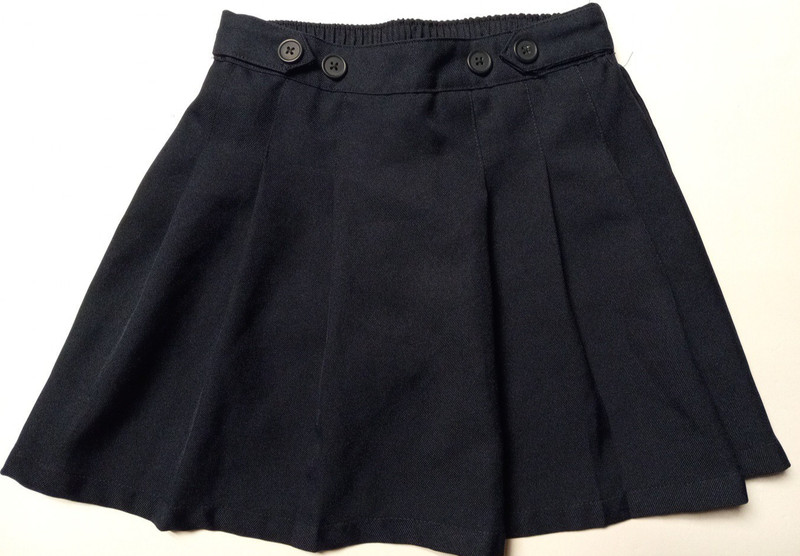 Girls School Uniform Skirt Skort IZOD Khaki Navy Blue Size 10 Lot of 3 gallery