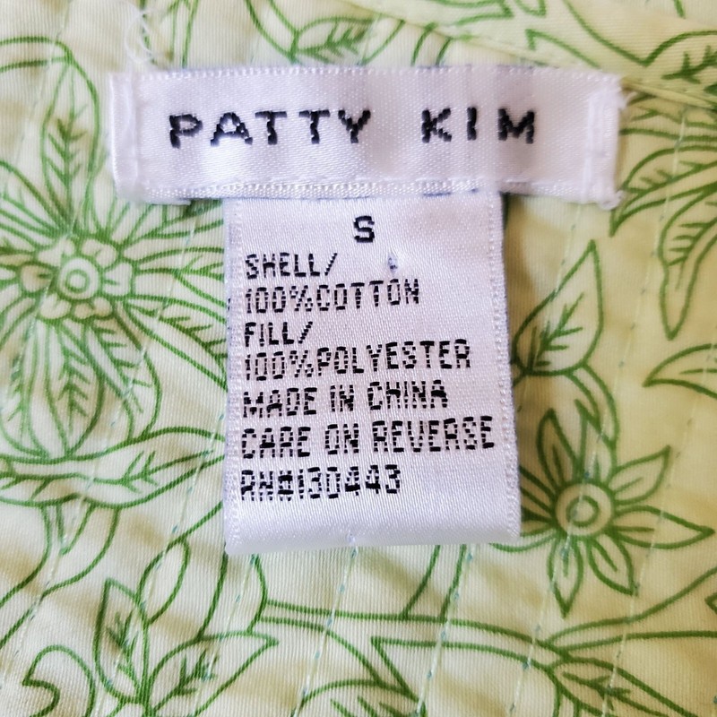 NWOT Patty Kim Reversible Jacket Sm Quilted Cotton Pockets Shell Buttons Damask gallery