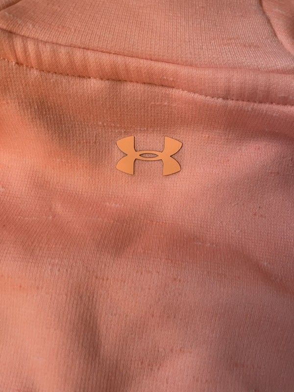 Under Armour Womens Small Sweatshirt Cowl Neck Sweater Pullover Peach Coldgear gallery