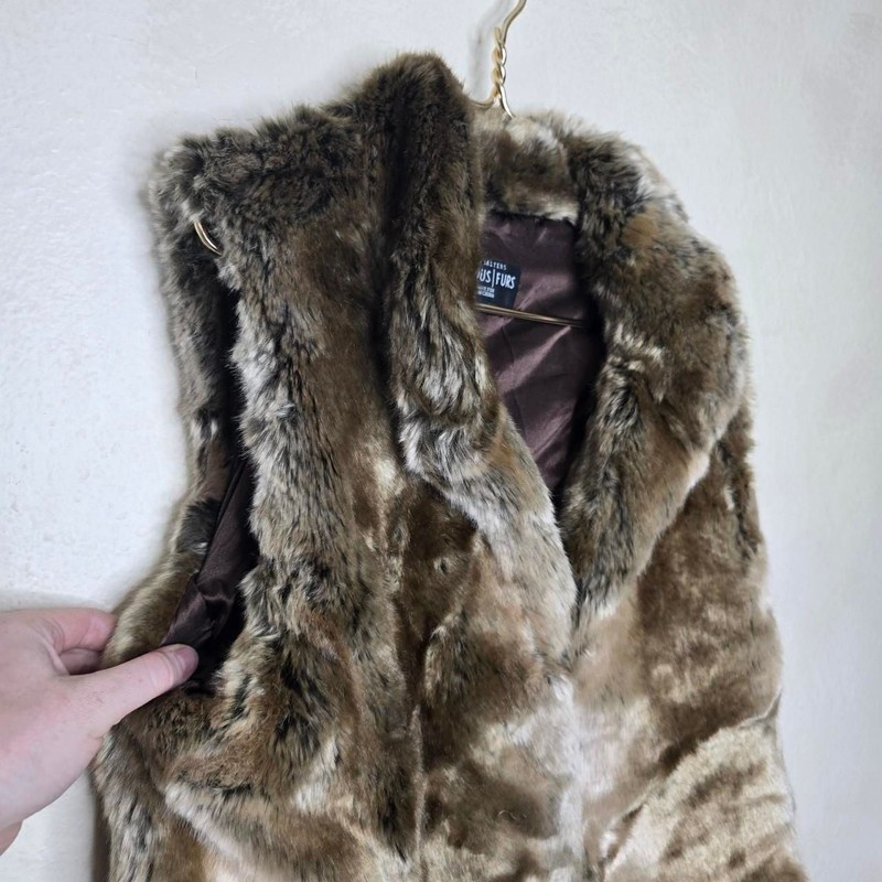 Donna Salyers Fabulous Furs Vintage Faux Fur Vest gallery