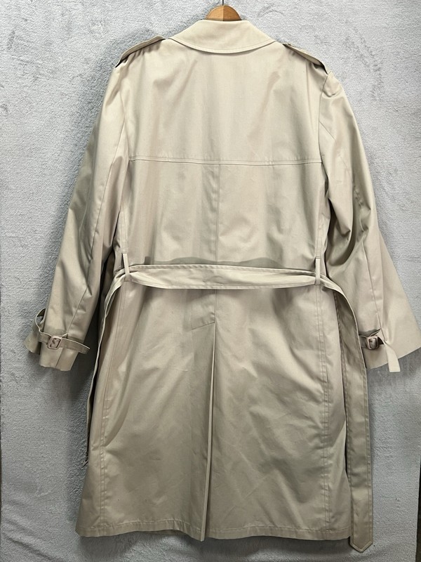 London Fog Men's Trench Coat Khaki Size 42 Long Made In USA gallery