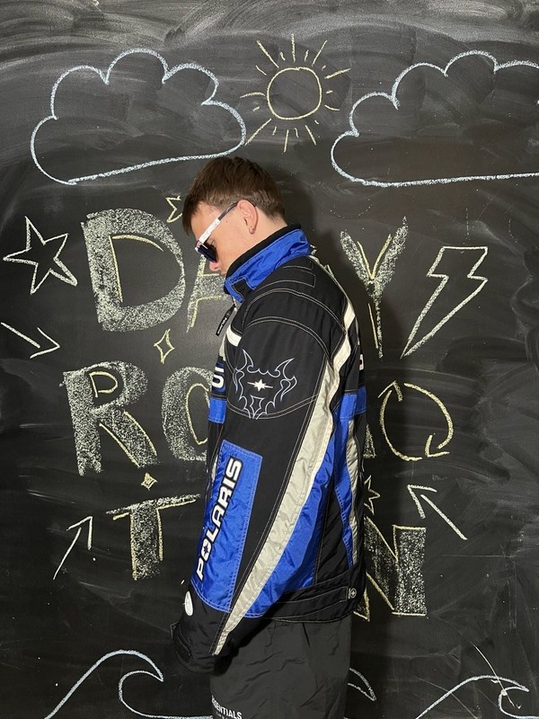 Vintage Polaris Racing Snowmobile Insulated Puffer Jacket gallery