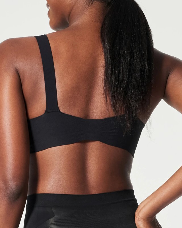 NWT SPANX Bra-Llelujah Lightly Lined Full Coverage T-Shirt Bra Black Sz 30C gallery
