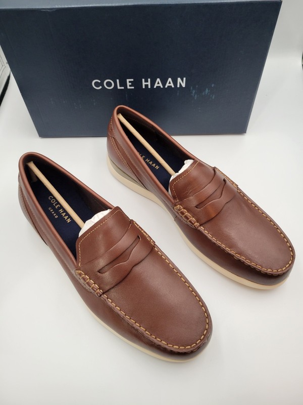 Cole Haan Grand Atlantic Penny Loafer Moc Toe Dress Brown C33028 Men’s Size 11