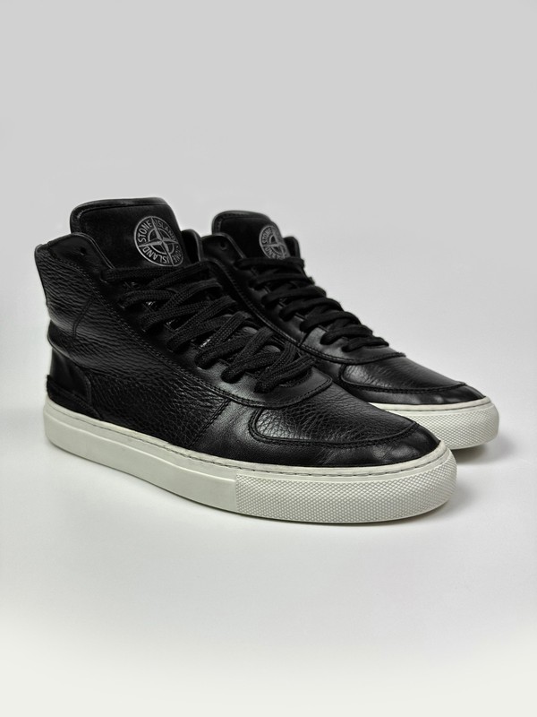 Stone Island x Diemme Leather High-Top Sneakers Trainers Men’s IT41/US8/UK7/EU41