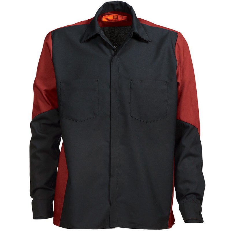 Mechanic Work Shirts Two Tone Motorsport 2 Pocket Industrial Uniform Clothes gallery