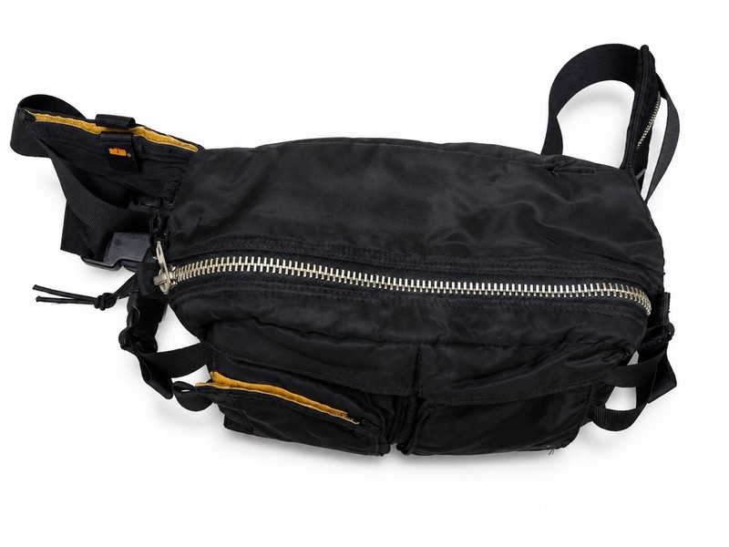 Porter Tanker Waist Bag Black W30 H20 D13cm Unisex Fashion Made In Japan gallery