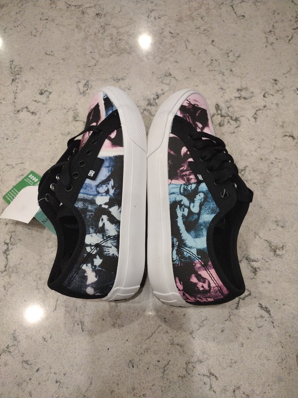 DC Shoes Andy Warhol Manual Mens Black Cream Fashion Trainers - Size 5 US gallery