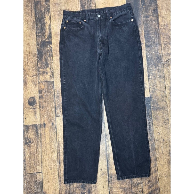 Levi Strauss Co 550 Mens Black Relaxed Fit Jeans Size 36x31 gallery