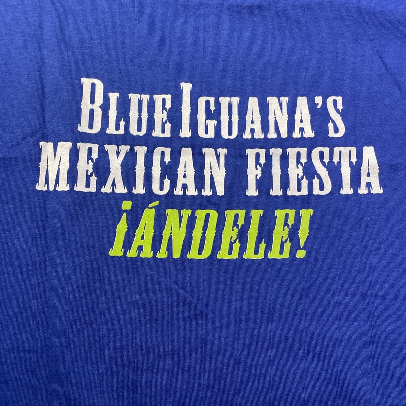 Carnival Cruise Blue Iguana Tequila Bar “Ándale” Graphic Blue T Shirt Sz Small gallery