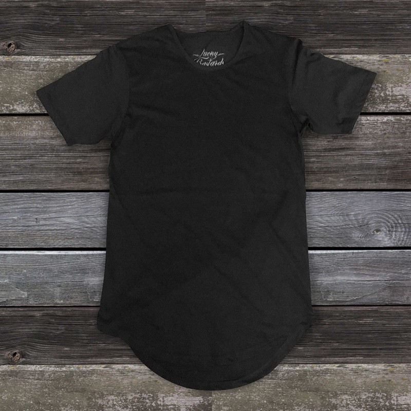 LUCKY BASTARDS CONTEMPORARY LONG MODERN T SHIRT 3 COMBO EXTENDED ELONGATED SCOOP gallery