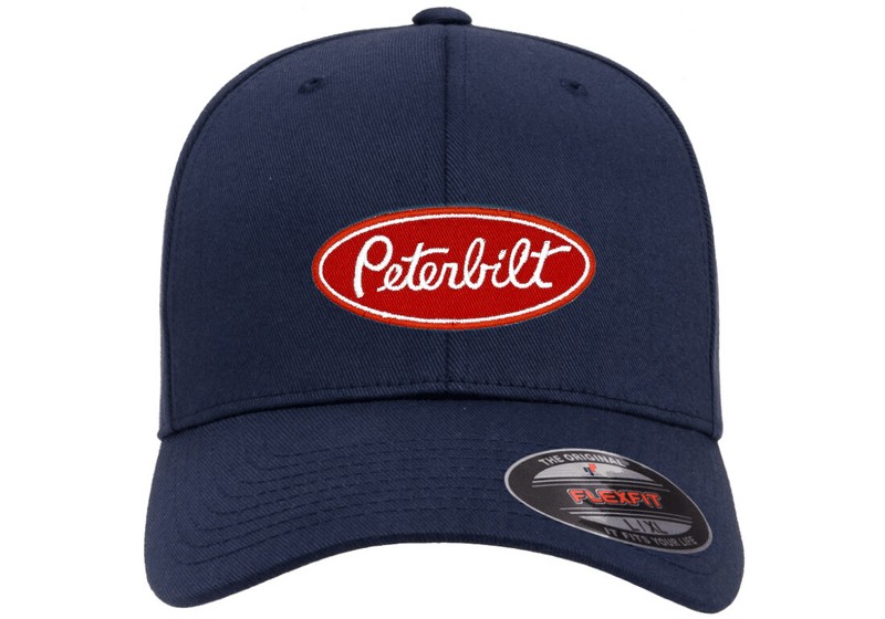 PETERBILT TRUCK Embroidered Patch CURVED or FLAT CURVED BILL FLEXFIT HAT gallery