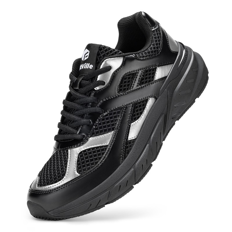 FitVille Men’s Extra Wide Walking Shoes Non-Slip Arch Support Sneakers