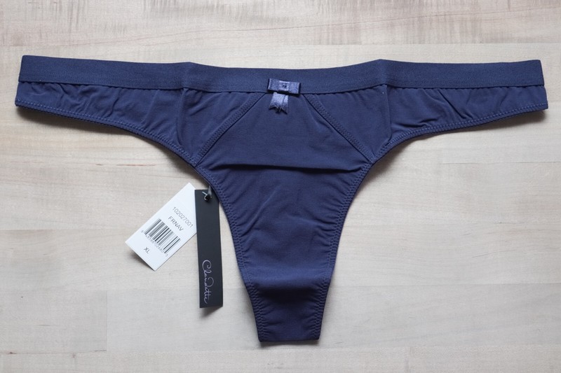 Claudette Sophia Thong French Navy Panty Lingerie Women’s Underwear Intimates XL