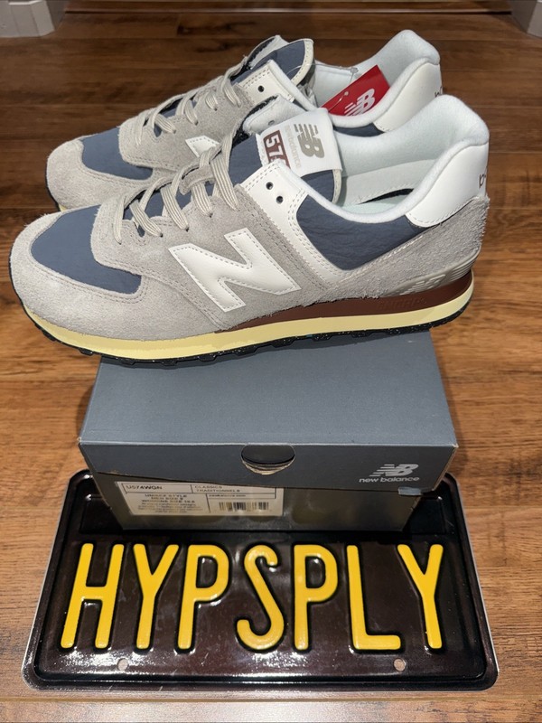*NEW!* New Balance 574 Gray sz 9 [100% AUTHENTIC SHIPS TODAY!] U574WGN