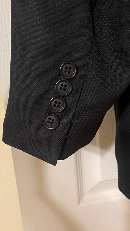 Croft & Barrow Men’s Classic Fit Sport Coat Jacket 40R Black 2-Button Polyester gallery