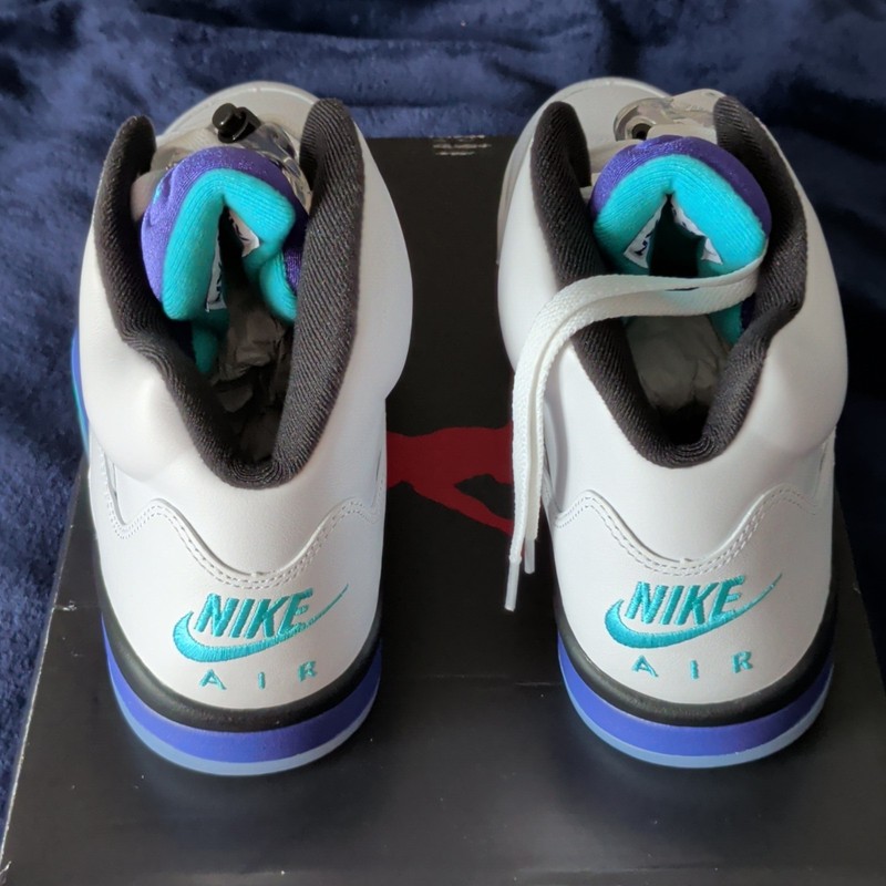 Jordan Air Jordan 5 Retro Grape 2025 White/Purple/Teal/Black HQ7978-100 gallery