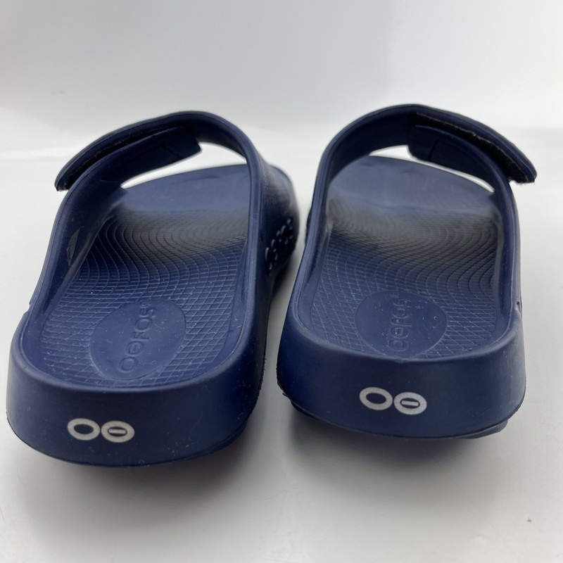 Oofos OOahh Navy Blue Sport Flex Slide Sandals Recovery Footwear EU 38 / W7 M5 gallery