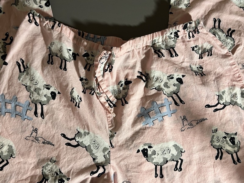 Nick And Nora Counting Sheep Ponk Pajamas, Size XL gallery