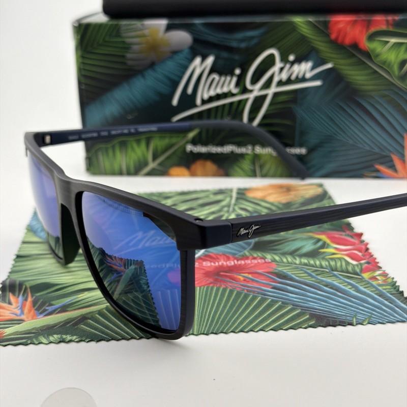 DEFECTIVE Maui Jim Mens One Way 56mm Blue Polarized Sunglasses MJ0875S00 G3D gallery