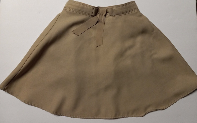 Girls School Uniform Skirt Skort IZOD Khaki Navy Blue Size 10 Lot of 3 gallery