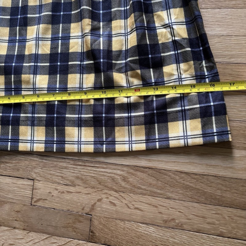 Cher Clueless Plaid Wide Leg High Rise Pants Womens Small Yellow Black Retro Y2K gallery