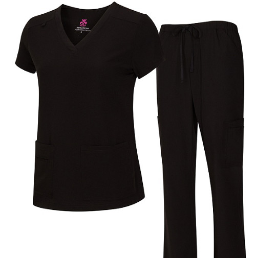 Medical Nursing Natural Uniforms Women's Cool Stretch V-Neck Top and Cargo Pant gallery
