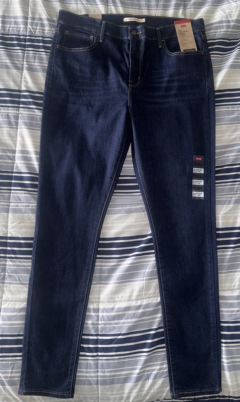 Levi’s women’s 510 Skinny Dark Wash Blue Stretch Denim Jeans High Rise 5-Pocket