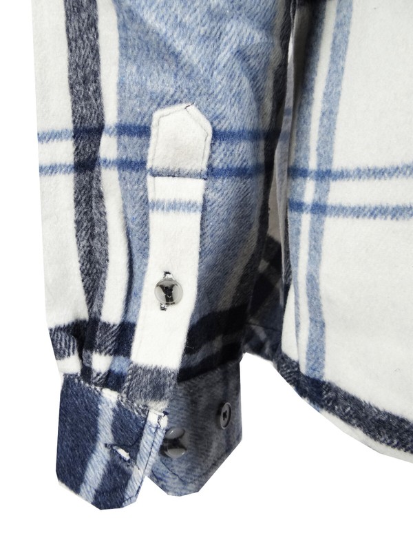 Mens Plaid Flannel Shirt Soft Cotton Big Checker Pattern Chest Pocket Casual gallery