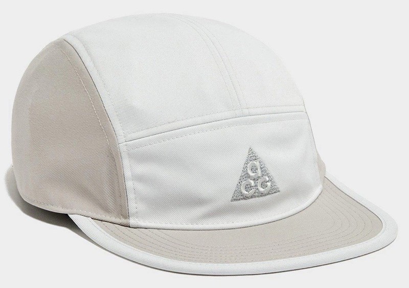 Nike ACG Fly Unstructured 5 Panel S/M Running Cap-Hat Grey/White FREE SHIPPING
