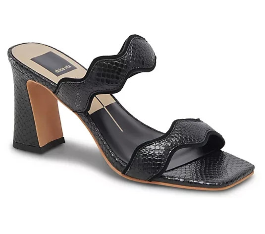 Dolce Vita Heeled Mule Sandals – Ilva-Onyx-7M A652836 NEW