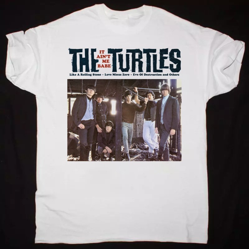 THE Turtles Band ALBUM White T Shirt Full Size S-5XL BL1799