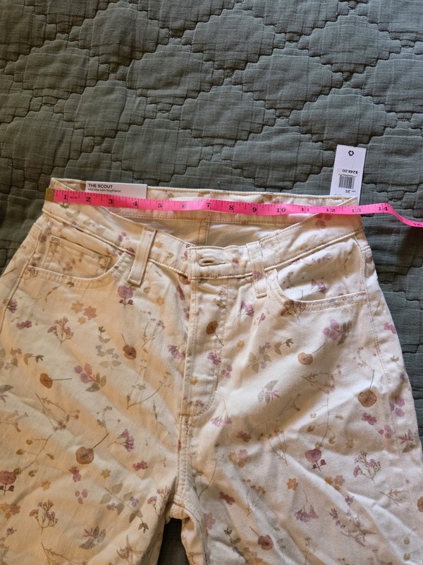 Joes Scout Mid Rise Button Fly Floral Slim Boyfriend Spring Summer Whimsical 25 gallery
