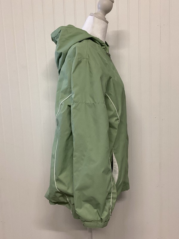Vintage Tudor Court By Haband Womens Windbreaker Rain Jacket Pastel Green Size L gallery