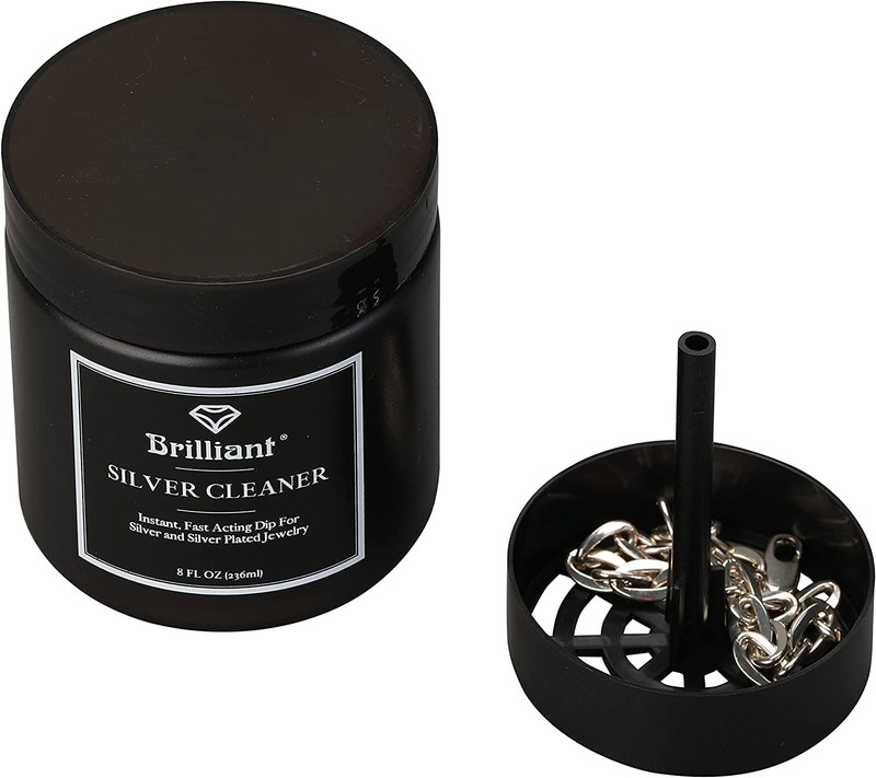 Brilliant Silver Dip Cleaner, Black 8 Oz 8 Fl (Pack of 1), gallery