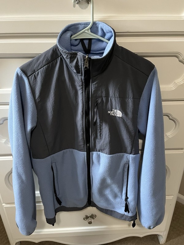 The North Face Women’s Denali Fleece Jacket Size Large, Light Blue, Full Zip