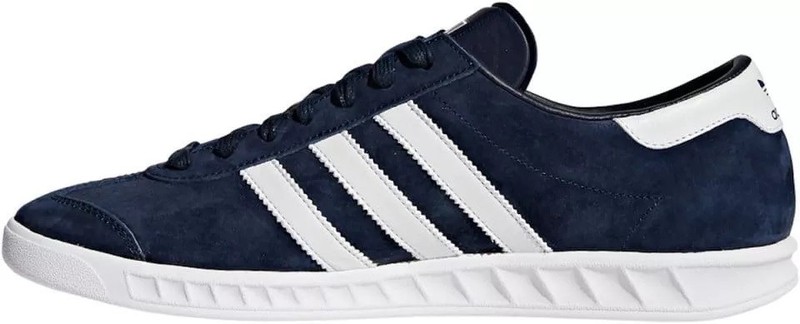 adidas Originals Hamburg Suede Trainers - Navy/White - S74838 - Size UK 7-12 gallery